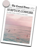 iHery Unframed Trendy Coastal Cowgirl NewsPaper Wall Art Prints, 12x16in Canvas by iHery