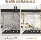 10pcs Thick Marble Peel and Stick Waterproof Wall Panels, Heat-Resistant - Image 9
