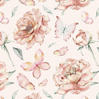 Safiyya Peel and Stick Wallpaper Floral Pink Wallpaper Pink Peony Contact Paper by SAFIYYA