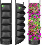 6 Pockets Hanging Planters for Outdoor Plants, One Pack Wall Planter Vertical by ANGTUO