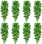 BLEUM CADE 8Pcs Fake Hanging Plants, 9 Branch Artificial Hanging Plant by BLEUMCADE