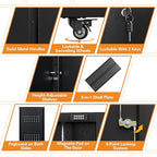 71" H Metal Tool Storage Cabinet - Image 4