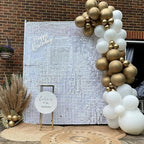 COKAOBE Matte White Sequin Wall Backdrop, Photo Backdrops - Image 8