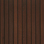 FunStick 16"x472" Brown Wood Slats Peel and Stick Wallpaper Waterproof Dark by FunStick