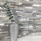 AULIGET 20 Sheets Peel and Stick Backsplash, Distressed Wood Look PVC Wall - Image 2