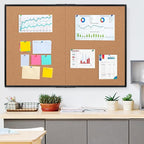 Extra Large Cork Bulletin Board 60" X 36", Foldable Notice Pin Board - Image 8
