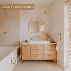 PERFNIQUE Irregular Wall Mirror Asymmetrical Mirror, Decorative Modern Wall - Image 2