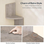 HOOBRO Corner Shelf Wall-Mounted, 5-Tier Corner Bookshelves - Image 7