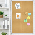 Lockways Cork Board Bulletin Board, Double Sided Corkboard 36" x 24", - Image 5