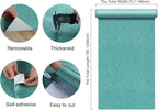 CHIHUT 15.7''x100'' Peel and Stick Light Blue Glitter Wallpaper Roll Sparkly - Image 9