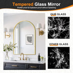 Delma Arched Bathroom Mirror, Living Room and Entryway - Image 4