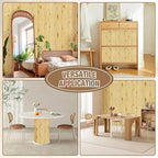 Natural Bamboo Wall Panel for Interior Wall Decor, Pole Wrap Wainscoting - Image 6
