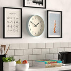 JONES CLOCKS® Studio wall Clock | Modern Round Style | 12 inch | Pale Blue | - Image 5