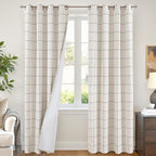 Lajode Linen Blackout Curtains for Living Room by Lajode