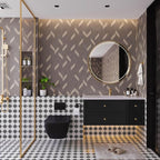 BOMENG Herringbone Peel & Stick Wallpaper - Image 7