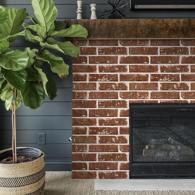 Commomy 3D Peel and Stick Brick, Ultralight Thin PVC Faux Brick Wall Panels - Image 9