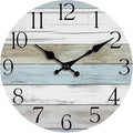 Wall Clock, 10 Inch Silent Non Ticking Wall Clocks Battery Operated, Rustic by HYLANDA