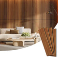 4 Pack Wood Panels for Wall, 47.24" x 12.79" Acoustic Wood Slat Wall Panel for by Vellorise