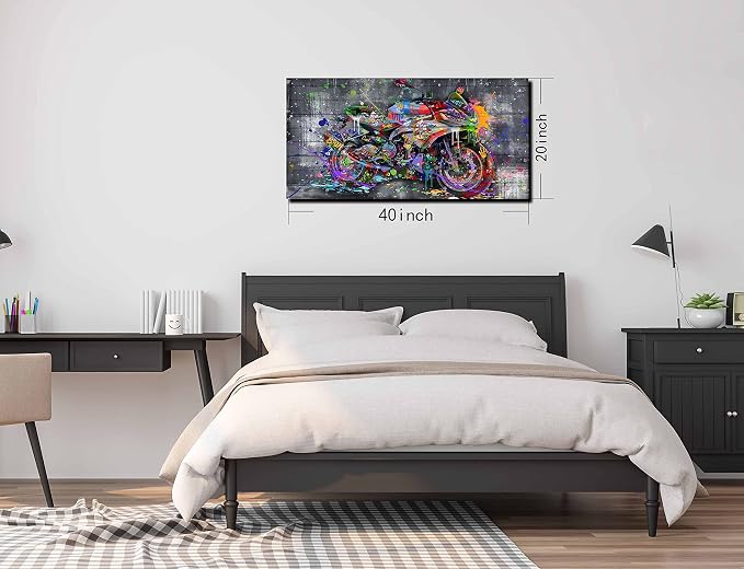 SIXTTART Graffiti Motorcycles Wall-Art - Image 7