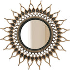 Retro Gold Mirrors for Wall Pack of 3. Round Mirrors. Decorative Mirrors.Small - Image 5