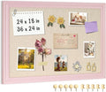Large Cork Board with Linen, Picture Display Vision Board Corkboards by AMUSIGHT