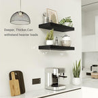 Vivelove Black Bathroom Shelves Over Toilet, Wall Shelf - Image 3