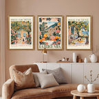 SYWENNOI 3 Pieces Wood Framed Italy Scenes Canvas Wall Art, Tuscan Wall Decor - Image 2