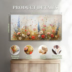 SERIMINO Spring Wildflower Wall Art, Nature Botanical Floral Large Artwork - Image 6