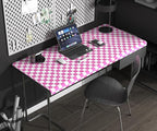 Modern Peel and Stick Wallpaper Pink and White Mosaic Checkered Contact Paper - Image 7