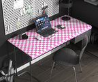 Modern Peel and Stick Wallpaper Pink and White Mosaic Checkered Contact Paper - Image 7