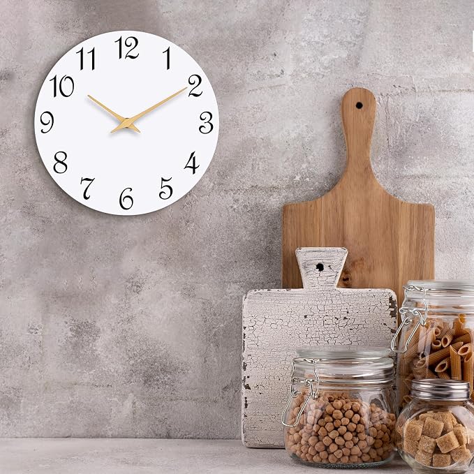 Roymnie Wall Clock 14 Inch, Modern Wall Clocks Battery Operated, Silent Non - Image 7