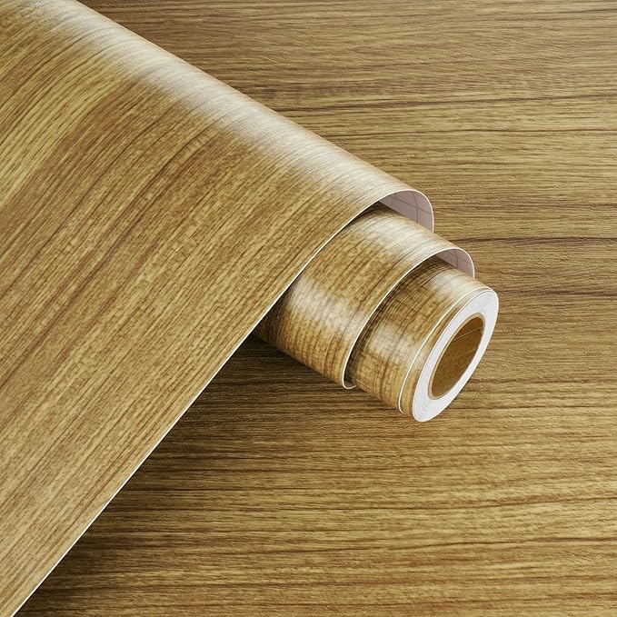 WESTICK Thick Brown Wood Wallpaper Kitchen Countertops Peel and Stick - Image 7