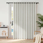 RYB HOME Accordion Style Room Divider Curtain-100% Blackout Folding Accordion by RYBHOME