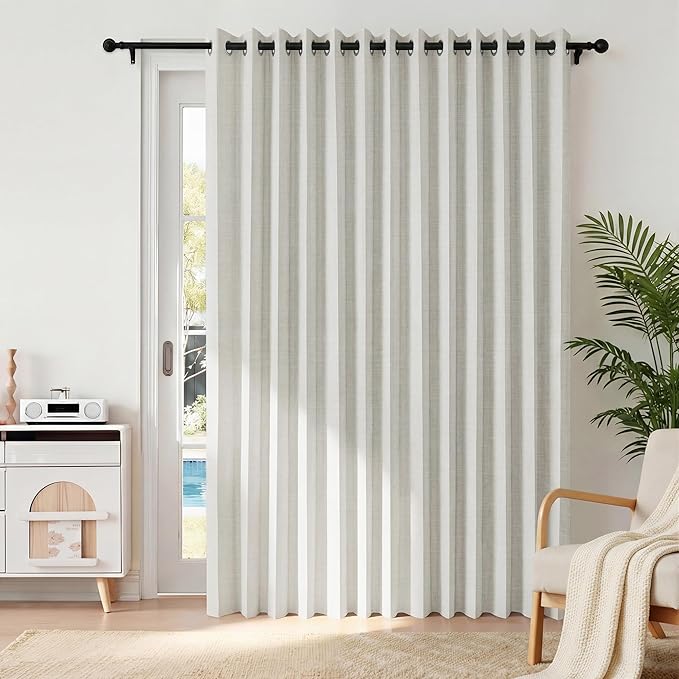 RYB HOME Accordion Style Closet Curtain-100% Blackout Folding Accordion Curtain - Image 2