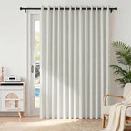 RYB HOME Accordion Style Closet Curtain-100% Blackout Folding Accordion Curtain - Image 2