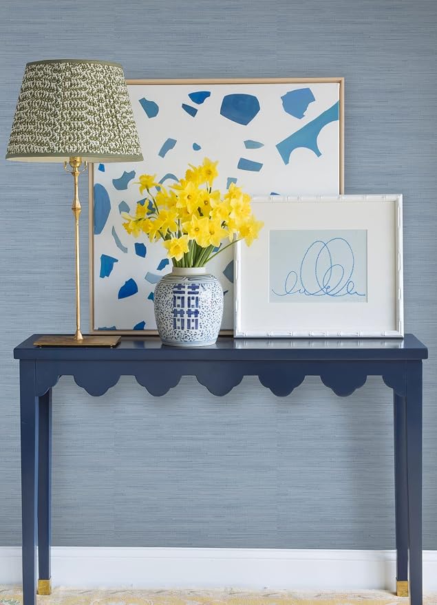 NuWallpaper x Society Social Classic Faux Grasscloth Peel and Stick Wallpaper - Image 5