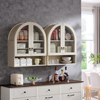IFGET Bathroom Arched Wall Cabinet, 23.6'' Wide Medicine Cabinet - Image 3