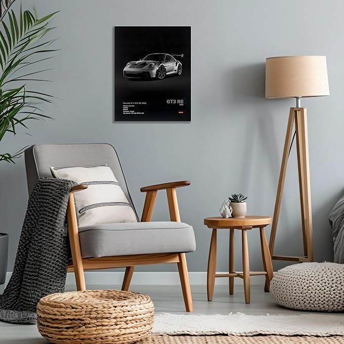 CSLGQGV Car Poster Vintage Racing Car Wall Art Supercar Canvas Prints Painting - Image 3