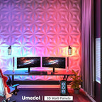 40 PCS 3D Wall Panels for Interior Décor White 11.8"*11.8" Wall Covering - Image 4
