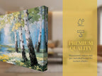 Ardemy Birch Forest Stream Canvas Wall Art, Calming Nature Scenery - Image 7