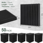 50 Pack Acoustic Foam Panels, Soundproof Wedges Panels - Image 2