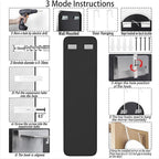 SCWF-GZ 47x14 Mirror Rectangle Full Body Length Door Hanging Wall Mounted - Image 6