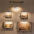 3Pack Picture Light Battery Operated, 16in Picture Light - Image 10