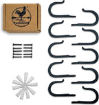 Railroad Spike Cast Iron Hooks Handmade Blacksmith, Wall Mounted Farmhouse - Image 9