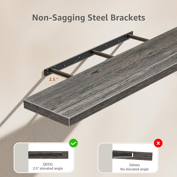 QEEIG Floating Shelves for Wall 47.2" Extra Long - Image 4