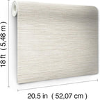 RoomMates Neutral Dimensional Grasscloth Peel and Stick Wallpaper, RMK12682PLW - Image 5