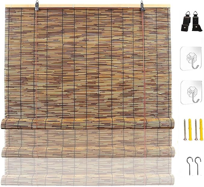 Bamboo Blinds Outdoor, Breathable Bamboo Shades by Unknown