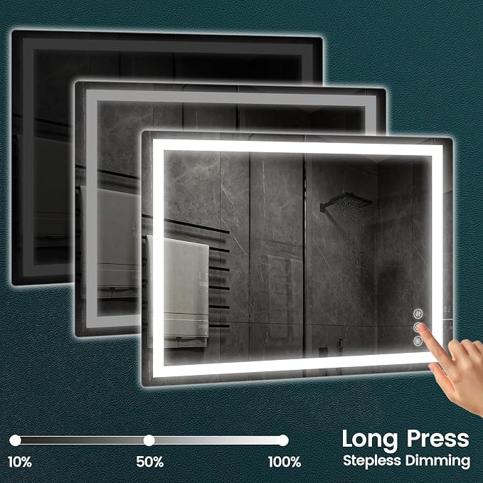 Memobarco 32"x 40" Bathroom Mirror - Image 5