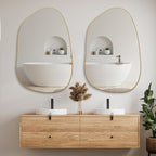 PERFNIQUE Irregular Wall Mirror Asymmetrical Mirror, Decorative Modern Wall - Image 7