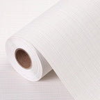 Grasscloth Peel and Stick Wallpaper 20.8"x394" Multi-Cream Thick Fabric by HyunHome